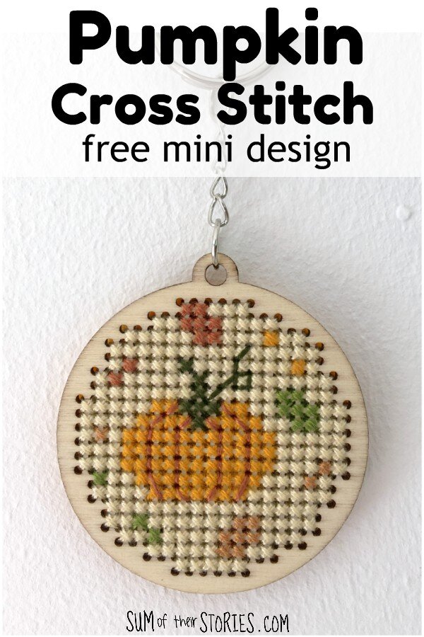 Pumpkin Cross Stitch Free Mini Design — Sum of their Stories Craft